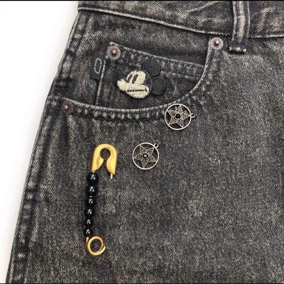 Marc Jacobs Embellished Denim Mini Skirt - RARE Size 27 - Picture 4 of 15
